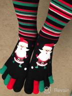 img 1 attached to Festive Five Toed Socks For Women: Stay Warm And Comfortable This Christmas With Ayliss Winter Crew Socks review by Kevin Carey