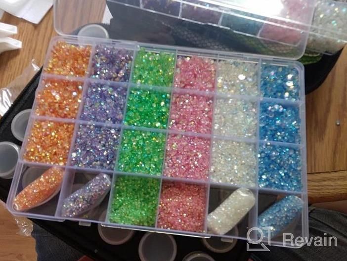 img 1 attached to Nibiru 28800Pcs Resin Flatback Rhinestones Kit, Jelly Rhinestones Mixed Color Round Shape For Nail Crafts Tumbler Non-Hotfix 2Mm, 3Mm, 4Mm, 5Mm review by Kristi Green