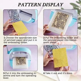 img 2 attached to 🎨 Versatile 8-Piece Embossing Folders Set: Create Stunning DIY Christmas Cards, Scrapbooks, and Crafts!