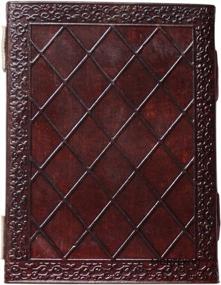 img 2 attached to 8 Inch Brown MONTEXOO Leather Journal With Lock, Dragon Diary Notebook For D&D And Book Of Shadows