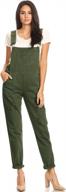 anna-kaci vintage skinny overalls with distressed denim and adjustable straps for women logo