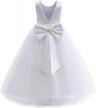 kids sleeveless embroidered princess pageant dress prom ball gown logo