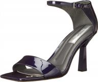 stylish heeled sandals for women: franco sarto l-remedy ankle strap logo