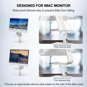 img 3 attached to Adjustable Height Aluminum Alloy Monitor Stand - Compatible For IMac, IMac Pro & Other Screen Displays | BoYata