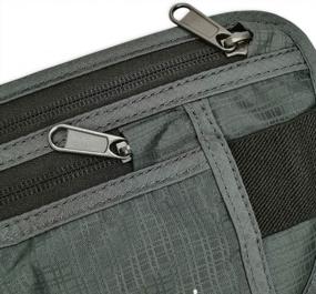 img 2 attached to Stay Hands-Free With DAITET Running Belt Waist Pack - Perfect For Workouts, Travel & More - Gray Green