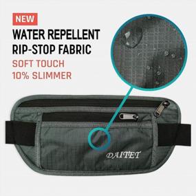 img 3 attached to Stay Hands-Free With DAITET Running Belt Waist Pack - Perfect For Workouts, Travel & More - Gray Green
