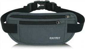 img 4 attached to Stay Hands-Free With DAITET Running Belt Waist Pack - Perfect For Workouts, Travel & More - Gray Green