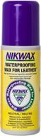 premium waterproofing wax for leather: nikwax liquid protector logo