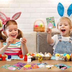 img 3 attached to 30 Sheets Easter Games Stickers For Kids - Create Your Own Decorations & Activities With Bunny, Chicken, Cow, Sheep, Duck!