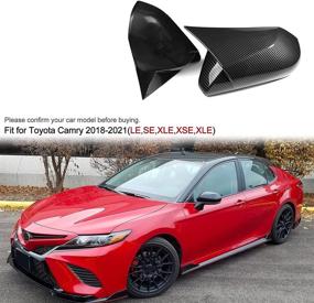 img 1 attached to CKE для Toyota Camry 2022 2021 2020 2019 2018 Аксессуары Агрессивный вид Зеркало из углеродного волокна Крышка зеркала заднего вида Защитные крышки Дверь Боковая молдинг Внешняя отделка