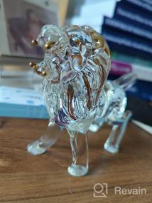 img 5 attached to Cute Pig Figurine: YU FENG 3.3'' Crystal Smiling Pig Collectible Glass Art Animal Pet Miniature House Decoration Zodiac Crafts Paperweight Ornaments Kids Gifts