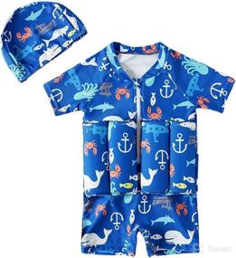 img 4 attached to Digirlsor Toddler Rashguard Buoyancy Swimsuit Apparel & Accessories Baby Boys