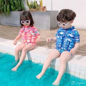 img 3 attached to Digirlsor Toddler Rashguard Buoyancy Swimsuit Apparel & Accessories Baby Boys