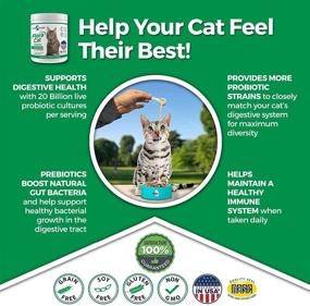 img 1 attached to 🐾 Vital Planet - Flora Cat Probiotic Powder Supplement 30 Scoops 3.92 oz - 20 Billion Cultures, 10 Strains for Digestive and Immune Support in All Cats