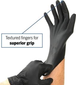 img 3 attached to 🧤 High-Quality EPPCO Grease Bully 6-Mil Black Nitrile Gloves: Disposable, Powder-Free, and Latex-Free for Mechanics, Auto-motive, Industrial Work - Medium Size (Box of 100)