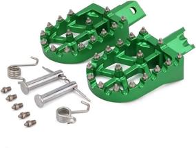 img 3 attached to Motorcycle Foot Pegs Rest Pedal Footpegs For CRF XR 50 70 110 Pit Bike Chinese Stomp Lucky MX Thumpstar Explorer Pitster Pro SDG DHZ SSR Tao Tao Bosuer KAYO Xmotor Apollo - Green