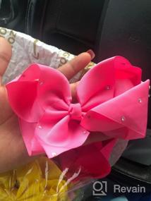 img 8 attached to Sparkle And Shine With ALinmo'S 20Pc Boutique Ribbon Hair Bows For Girls Of All Ages