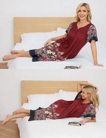 img 3 attached to Stylish & Comfortable House Dresses For Women - Bloggerlove Pockets Mumu Duster S-XXL