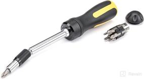 img 4 attached to 🔧 High-Torque Flex-Head Ratcheting Screwdriver Set - Titan 12217, 12-Piece, 10-Inch