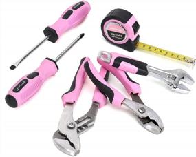 img 3 attached to Get The Job Done With The FASTPRO 7-Piece Pink Tool Kit: Essential Household Tools For Women