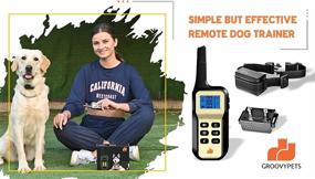 img 2 attached to 🐶 1100 Yard Remote Dog Training Collar with Automatic Bark Stop, Beeping, Vibrating, and Shocking Features - E-collar for Small, Medium, and Large Dogs (3-dog kit)