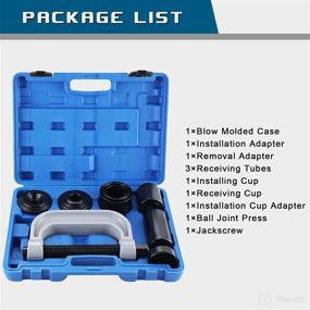 img 3 attached to 🔧 DASBET 4-in-1 Ball Joint Service Auto Tool Kit: Efficient 2WD & 4WD Car Repair Remover Installer