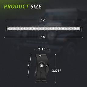 img 3 attached to AUTOSAVER88 500W 45000 Lumens 4D LED Light Bar - IP68 WATERPROOF Spot & Flood Combo Beam For Marine Boating 52Inch