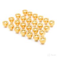 pack of 50 gold plastic wheel rim lip rivets nuts with 6.2mm/0.24in hole size - replacement rivets logo