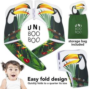 img 1 attached to 🚽 UNI BOO BOO Portable Foldable Travel Potty Seat - Toddler Kids Toilet Training Seat for All Toilets - with Splash Guard, Rubber Pads - Free Kids Travel Bag Included - Ideal for Boys and Girls
