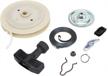 recoil starter pull start kit for 2004-2006 yamaha bruin 350, 2002-2012 yamaha grizzly 350 400 450 660, 2000-2006 yamaha kodiak 400 450 4x4 atvs pull rewind starter assembly with pull cord rope handle logo