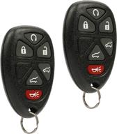 high-quality key fob keyless entry remote for 2007-2014 chevy tahoe 🔑 suburban, cadillac escalade, gmc yukon (part #15913427, 20869057, 22756462) - set of 2 логотип