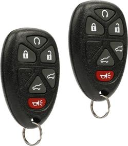 img 2 attached to High-Quality Key Fob Keyless Entry Remote for 2007-2014 Chevy Tahoe 🔑 Suburban, Cadillac Escalade, GMC Yukon (Part #15913427, 20869057, 22756462) - Set of 2