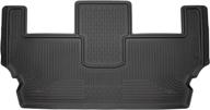 🚙 husky liners weatherbeater series 3rd seat floor liner for 2017-2021 chrysler pacifica - black (1 pcs) логотип