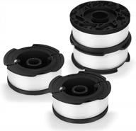 eventronic replacement spool for string trimmers - 4-pack of af-100 autofeed weed eating spools - 0.065" diameter - not compatible with smart power weed eater logo