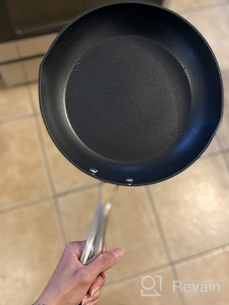 img 1 attached to 12-Inch Nonstick Frying Pan: Durable Aluminum Skillet With Stainless Steel Handle For Induction, Gas, And Electric Stove Tops - Oven Safe For Enhanced Cooking - By CHEFLY review by Isaac Morales