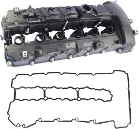 img 4 attached to 🚀 JDMSPEED Turbo Valve Cover Replacement 11127565284 for BMW 135I 335I 535I Z4 X6 Engine