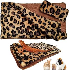 img 4 attached to 🦎 Cozy Reptile Sleeping Bed Set with Leash, Wings, and Accessories - Perfect for Bearded Dragons, Leopard Geckos, Guinea Pigs, and More!