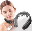 piroir black cordless smart neck massager with heat, 3 modes and 15 levels of deep tissue trigger point massage for home, outdoor, office & car logo