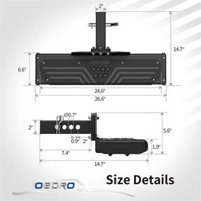 img 2 attached to OEDRO Aluminum Vehicles Receiver Protector