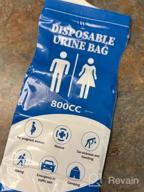 img 1 attached to 800ML Disposable Urinal Bag For Travel, Emergency Portable Pee And Vomit Bags (12 PCS) By DIBBATU - Unisex Urinal Toilet Bag Suitable For Camping, Traffic Jams, Pregnant Women, Patients & Kids review by Christopher Karamba