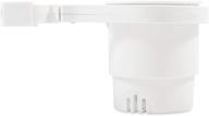 camco small clamp mounted cup holder - securely holds beverages, fits 1-1/4-inch rail - white (53086) логотип