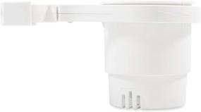 img 4 attached to Camco Small Clamp Mounted Cup Holder - Securely Holds Beverages, Fits 1-1/4-Inch Rail - White (53086)