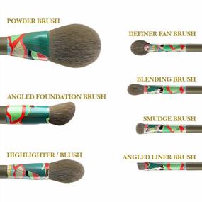 img 3 attached to 7-Piece Eco-Friendly Makeup Brush Set With 2 Cup Box For Flawless Face And Eye Looks - Vegan And Cruelty-Free Synthetic Bristles