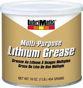 img 1 attached to Lubrimatic 11316 1 Pack Multi-Purpose Lithium Grease: Long-lasting Lubrication in a 16 oz. Amber Can