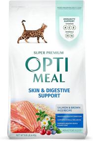 img 4 attached to 🐱 Optimeal Skin & Sensitive Stomach Cat Food - Proudly Ukrainian - Healthy Cat Food Dry Salmon and Brown Rice Recipe with Immunity Support - Skin & Digestive Support for Adult Cats