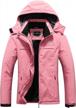 stay warm and dry on the slopes with our women's waterproof ski jacket logo
