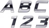 drive in style with a personalized set of sporty chrome auto letters and numbers logo