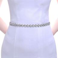 ulapan rhinestone wedding silver bridesmaid women's accessories and belts logo