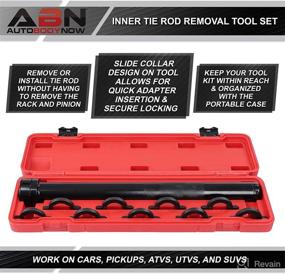 img 2 attached to Efficient ABN Inner Tie Rod Removal Tool Set with 🔧 9 Crowfoot Adapters – Install and Remove Inner Tie Rod in Cars