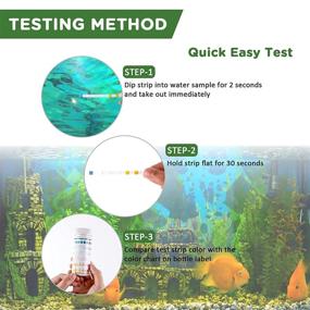 img 2 attached to 🐠 Essential Aquarium Test Strips: 6 in 1 Fish Tank Test Kit, 100 Strips for Accurate Water Testing - Perfect for Freshwater and Saltwater Aquariums!